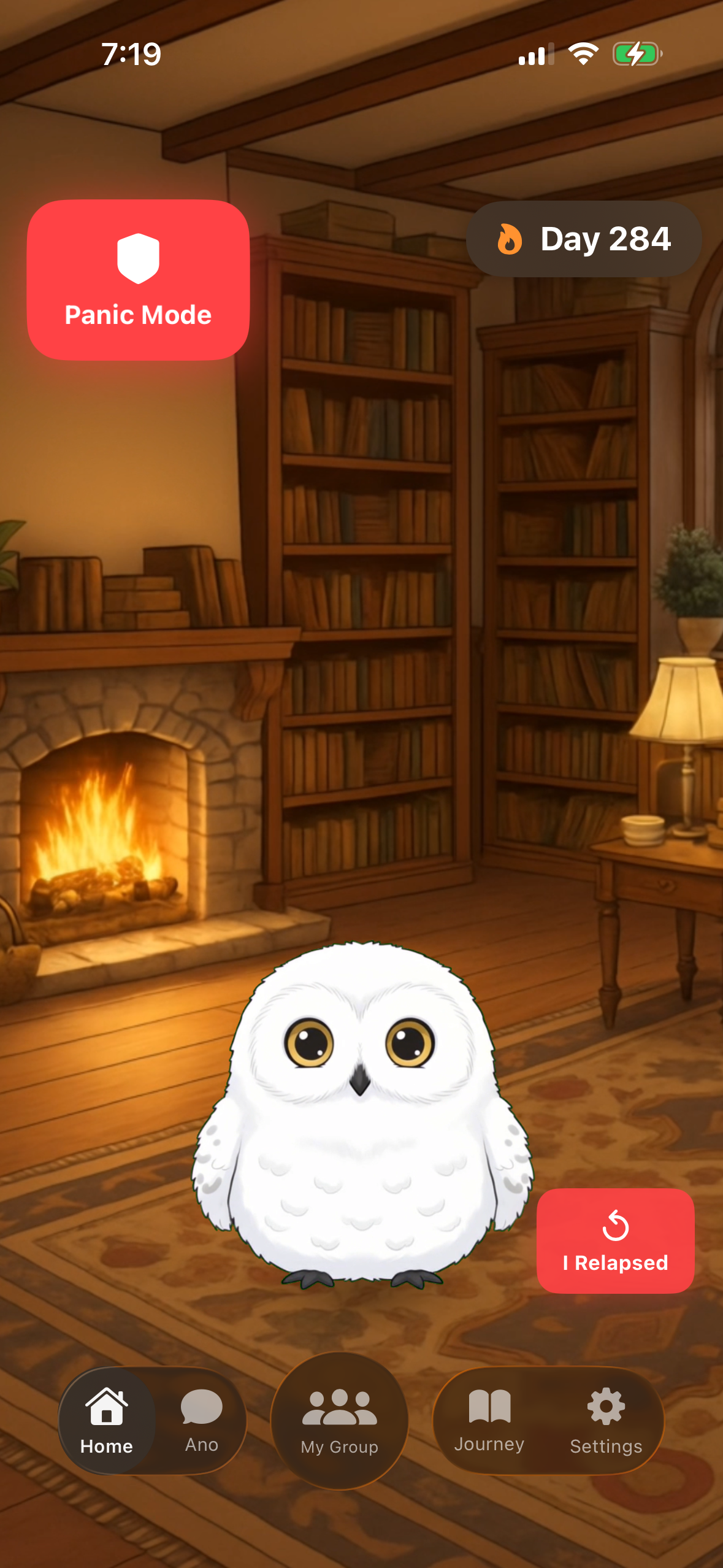 Quit Anonymous group screen