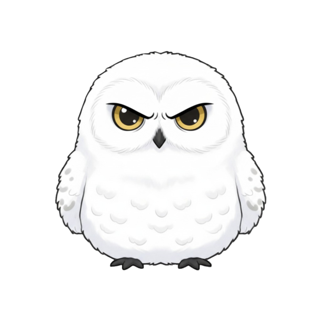 Snowy owl mascot signaling accountability